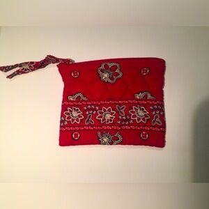 Retired Print Vintage Red Bandana Coin Purse Vera Bradley